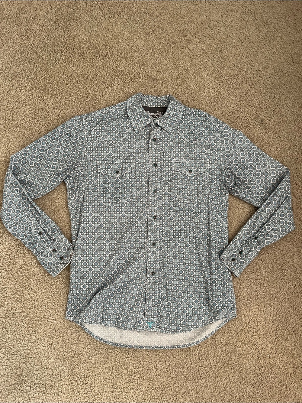 Wrangler Men's Advanced Comfort Competition 20X Pearl Snap